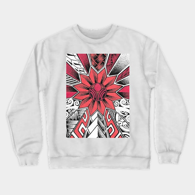 Tatoo art red white black Crewneck Sweatshirt by Havai'iART&WOOD